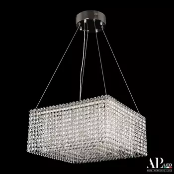 Подвесная люстра хрусталь светодиодная APL LED Sicilia SH03.40.A.Ni.4000