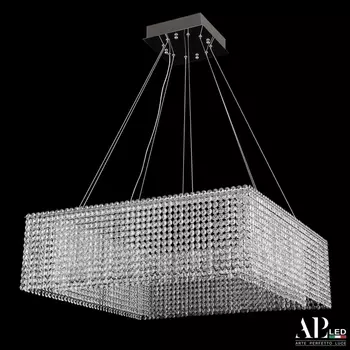 Подвесная люстра хрусталь светодиодная APL LED Sicilia SH04.71.A.Ni.4000