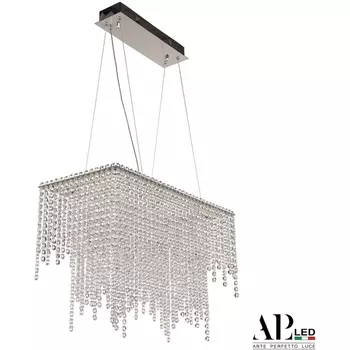 Подвесная люстра хрусталь светодиодная APL LED Sicilia SH05.57.D.Ni.4000