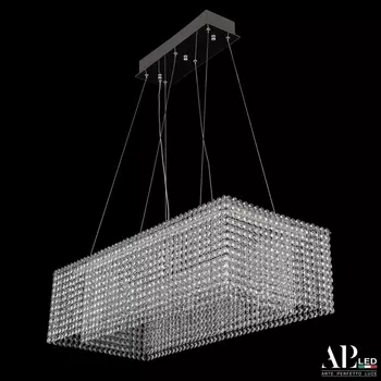Подвесная люстра хрусталь светодиодная APL LED Sicilia SH05.74.A.Ni.4000