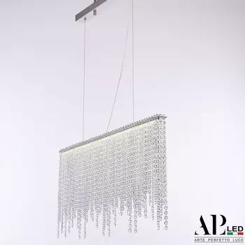 Подвесная люстра хрусталь светодиодная APL LED Sicilia SH06.70.B.Ni.4000