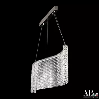 Подвесная люстра хрусталь светодиодная APL LED Sicilia SH07.100.A.Ni.4000