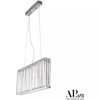 Подвесная люстра хрусталь светодиодная APL LED Sicilia SH08.50.A.Ni.4000