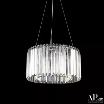 Подвесная люстра хрусталь светодиодная APL LED Sicilia SH09.40.A.Ni.4000