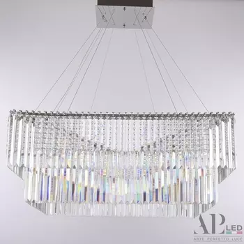 Подвесная люстра хрустальная светодиодная APL LED Sicilia SH10.86.C.Ni.4000