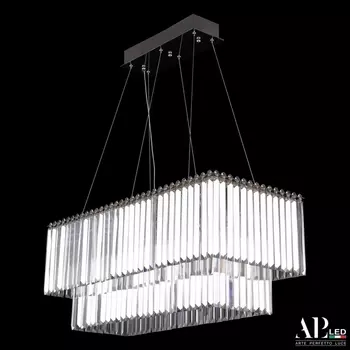 Подвесная люстра хрустальная светодиодная APL LED Sicilia SH11.74.C.Gd.4000
