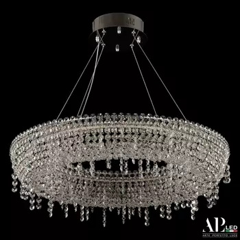 Подвесная люстра хрустальная светодиодная APL LED Sicilia SH502.0.60.B.Ni.4000