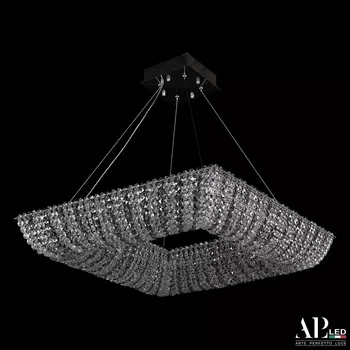 Подвесная люстра хрустальная светодиодная APL LED Sicilia SH503.0.60.R.Ni.4000.Clear.731