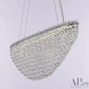 Подвесная люстра хрустальная светодиодная APL LED Sicilia SH505.0.60.A.Ni.4000