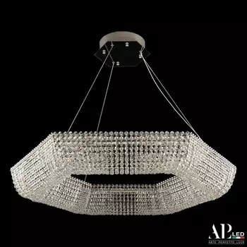 Подвесная люстра хрустальная светодиодная APL LED Sicilia SH506.0.80.A.Ni.4000