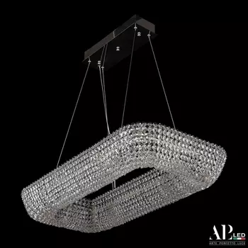 Подвесная люстра хрустальная светодиодная APL LED Sicilia SH522.0.80.A.Ni.4000