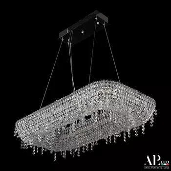 Подвесная люстра хрустальная светодиодная APL LED Sicilia SH522.0.80.B.Ni.4000
