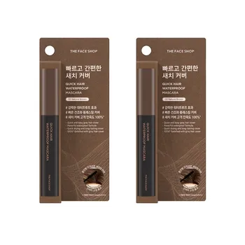 Водостойкая тушь для ресниц The Face Shop Quick Hair No.2, натуральный коричневый, 8 г*1 шт/2 шт/3 шт 1Pc