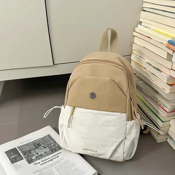 Oxford cloth backpack new fashion commuter trend women s lightweight backpack college bag чёрный