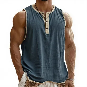 Man Leisure Sleeveless Vest Breathable L