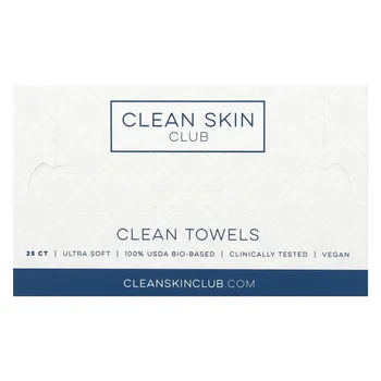 Clean Skin Club, чистые полотенца, одноразовые, 25 упаковок