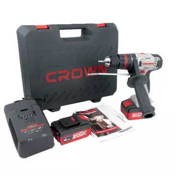 Аккумуляторный ударный шуруповерт Crown CT21075HMX-4 BMC
