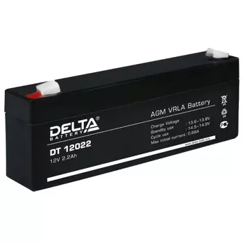 Аккумулятор ОПС Delta DT 12022 (AGM, 12 В, 2.2 Ач)