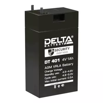 Аккумулятор ОПС Delta DT 401 (AGM, 4 В, емкость 1 Ач)