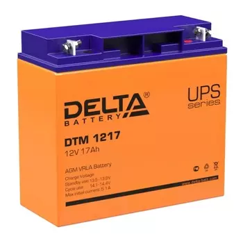 Аккумулятор UPS Delta DTM 1217 (AGM, ток 12v, емкость 17 Ач, производитель Китай)