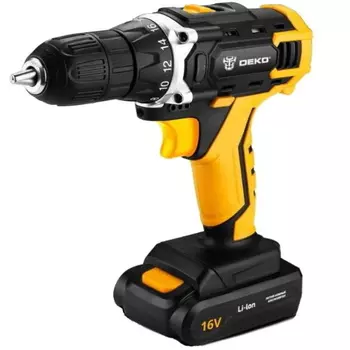 Аккумуляторная дрель-шуруповерт Deko DKCD16FU-Li 063-4098