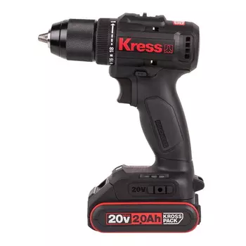 Аккумуляторная дрель-шуруповерт Kress KU212 бесщеточная, 20В, 50Нм