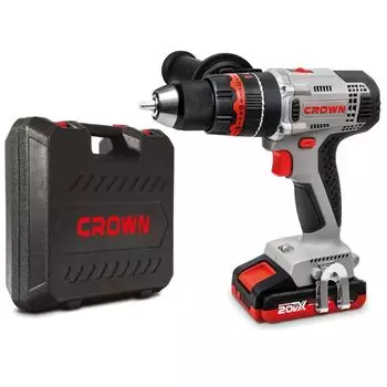 Аккумуляторная ударная дрель-шуруповерт Crown CT21075HMX-2 BMC