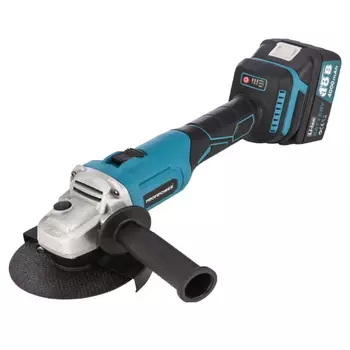 Аккумуляторная угловая шлифовальная машина ProfiPower MKDGA-18V E0080, Li-ion-2шт, 4Ач совместимы с MAKITA LXT, З.У., кейс