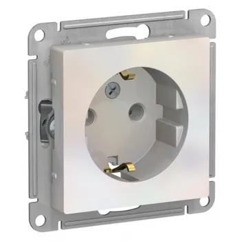 Розетка Systeme Electric AtlasDesign встраиваемая жемчуг (ATN000443)