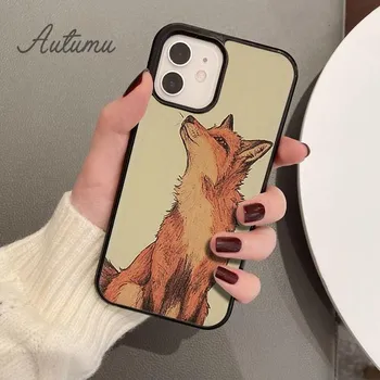Чехол для телефона с изображением лисы для iPhone 11, 12, 13, 14 Pro Max mini X XR XS SE 2020 5 6S 7 8 Plus Samsung Galaxy S21 S22 plus iPhone 6plus