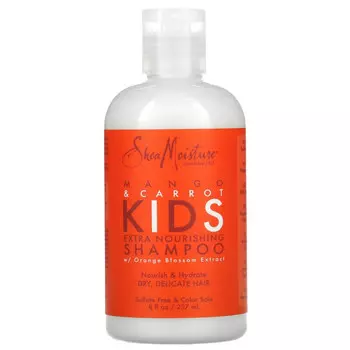 SheaMoisture, экстра-питательный шампунь для детей, манго и морковь, 237 мл (8 жидк. унций)