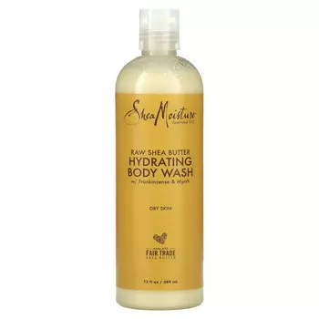 SheaMoisture, необработанное масло ши, увлажняющий гель для душа, 384 мл (13 жидк. унций)