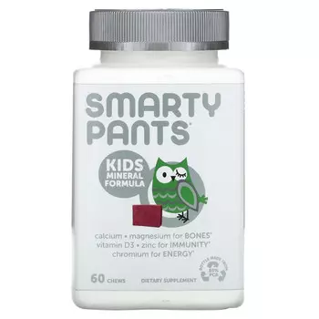 SmartyPants, формула с минералами для детей, ягодная смесь, 60 жевательных таблеток