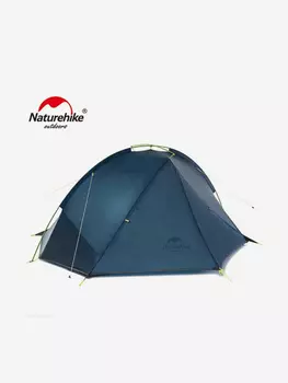 Палатка Naturehike Tagar Si 2-местная, алюминиевый каркас, сверхлегкая, синяя, Синий
