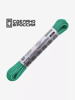 Паракорд 275 (мини) CORD nylon 10м RUS световозвращающий (emerald green), Зеленый