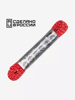 Паракорд 275 (мини) CORD nylon 10м RUS световозвращающий (red), Красный