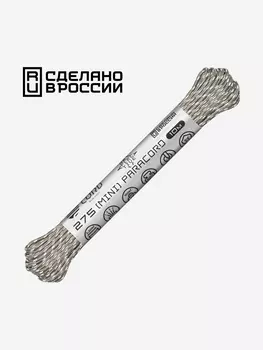 Паракорд 275 (мини) CORD nylon 10м RUS световозвращающий (grey), Серый