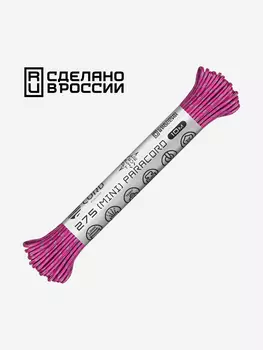 Паракорд 275 (мини) CORD nylon 10м RUS световозвращающий (flamingo), Розовый