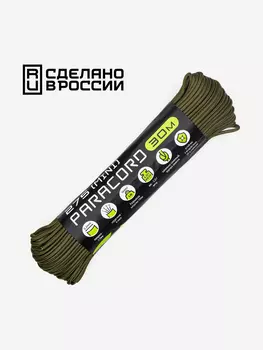 Паракорд 275 (мини) CORD nylon 30м RUS (olive), Зеленый