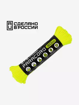 Паракорд 275 (мини) CORD nylon 30м RUS (neon yellow), Желтый