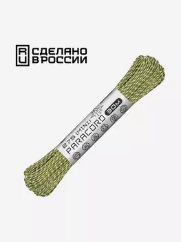 Паракорд 275 (мини) CORD nylon 30м RUS световозвращающий (moss), Зеленый