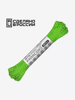 Паракорд 275 (мини) CORD nylon 30м RUS световозвращающий (lime), Зеленый