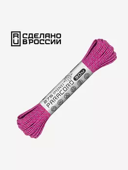 Паракорд 275 (мини) CORD nylon 30м RUS световозвращающий (flamingo), Розовый