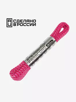 Паракорд 275 (мини) CORD nylon 30м RUS световозвращающий (neon pink), Розовый