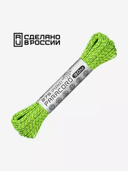 Паракорд 275 (мини) CORD nylon 30м RUS световозвращающий (neon green), Зеленый