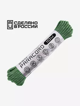 Паракорд 550 CORD nylon 10м RUS световозвращающий (ultragreen), Зеленый
