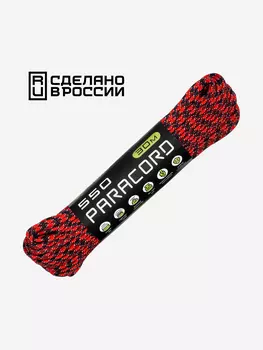 Паракорд 550 CORD nylon 30м RUS (dracula), Красный