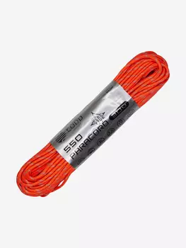 Паракорд 550 CORD nylon 30м RUS световозвращающий (neon orange), Оранжевый
