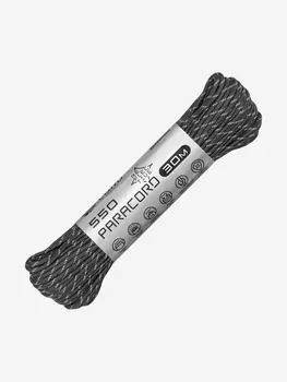 Паракорд 550 CORD nylon 30м RUS световозвращающий (graphite), Серый