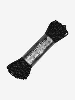 Паракорд 550 CORD nylon 30м RUS световозвращающий (black), Черный